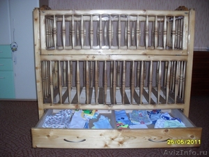 Продам детскую деревянную кроватку ручной работы - Изображение #2, Объявление #273260